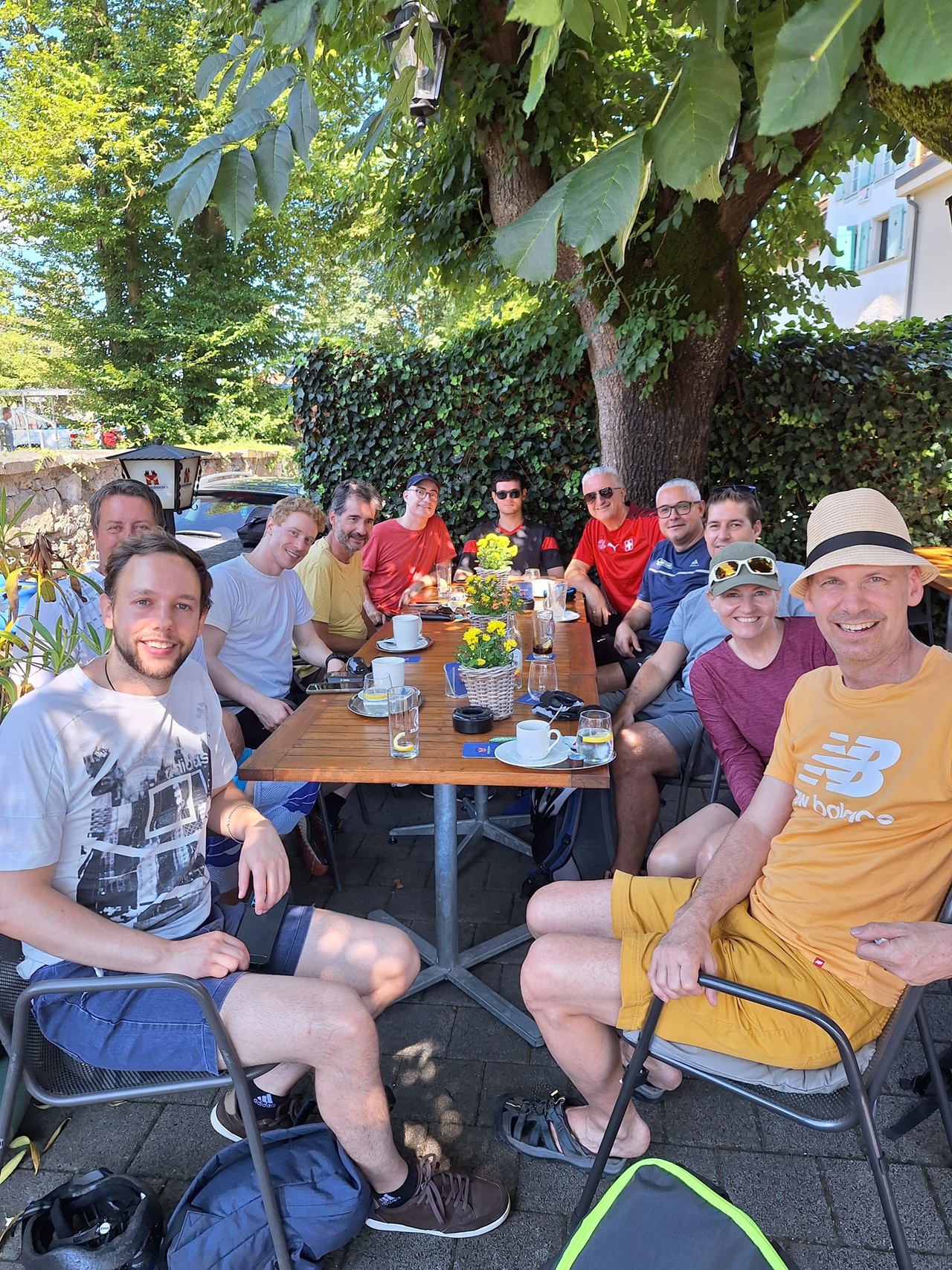 Kaffehalt auf der Velotour